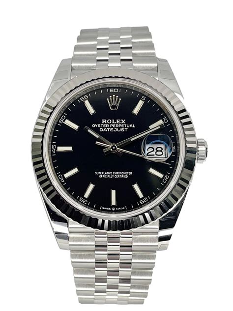 rolex datejust black face roman|rolex datejust black jubilee dial.